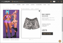 .miss chelsea. Ravi Shorts Zebra