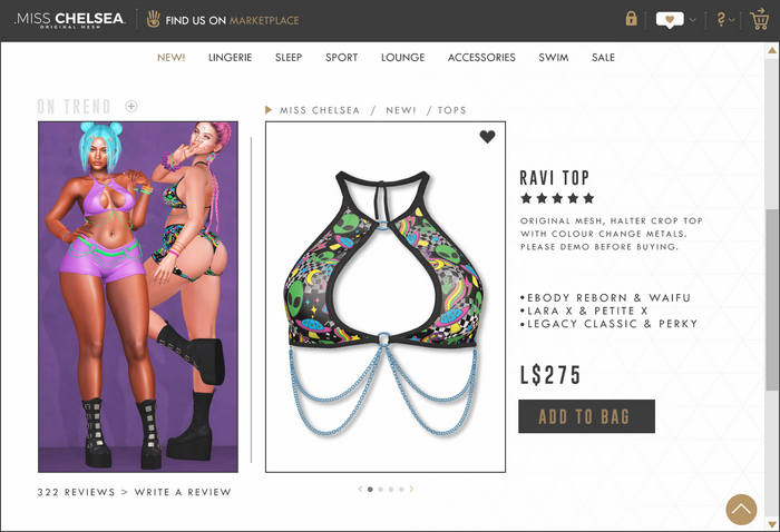 .miss chelsea. Ravi Top Alien