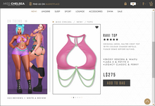 .miss chelsea. Ravi Top Hot Pink