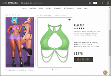 .miss chelsea. Ravi Top Lime