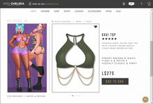 .miss chelsea. Ravi Top Olive
