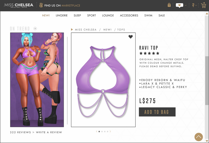 .miss chelsea. Ravi Top Purple