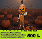 Pumpkin man Rodeo Ride 2025