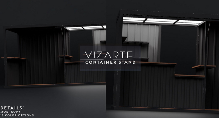 Vizarte. Container Stand Fatpack