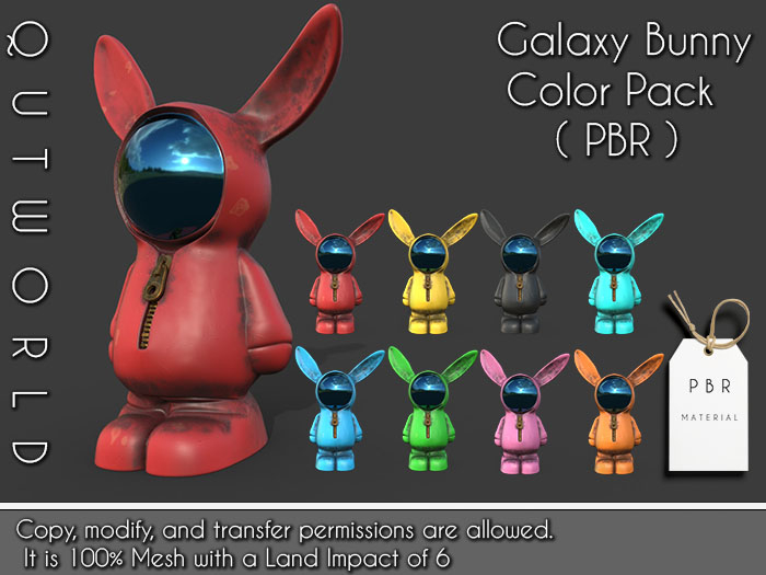 .::QUTWORLDT Galaxy Bunny Color Pack_PBR::.FP 