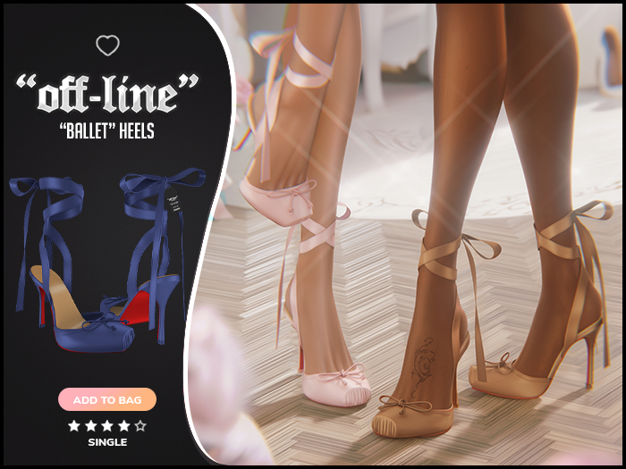 "Off-Line" x "Ballet" Heels / Cobalt 