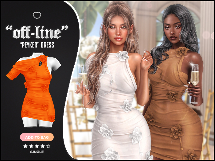 "Off-Line" x "Peyker" Dress / Tangerine