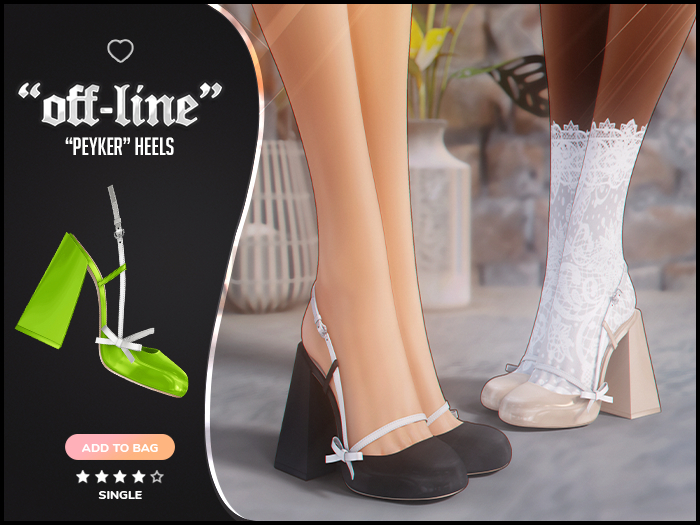 "Off-Line" x "Peyker" Heels / Treuse
