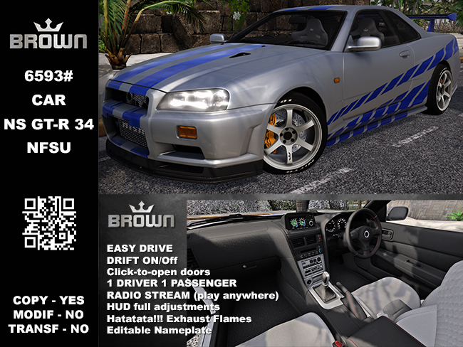 6593# CAR NS GT-R 34 NFSU