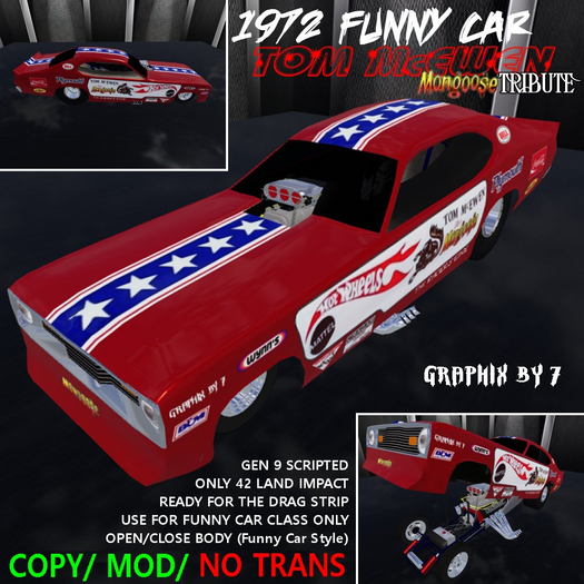 GB7 1972 TM TRIB FUNNY CAR