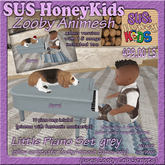 SUS HoneyKids  ZoobyAnimesh LittlePianoSet grey Box
