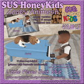 SUS HoneyKids  ZoobyAnimesh LittlePianoSet blue Box