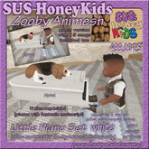 SUS HoneyKids  ZoobyAnimesh LittlePianoSet white Box