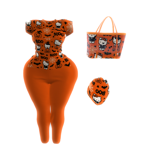 SH. HELLO BOO SCRUBS SET