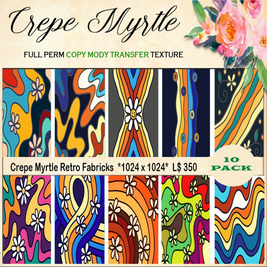 Crepe Myrtle Retro