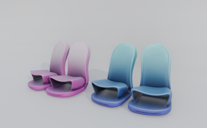 Chair Slippers Full Perm Mesh