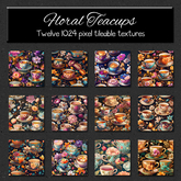 *Wallflowers* Floral Teacups