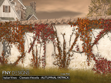 :FNY: Designs - Italian Vines Autumn Fatpack | Clematis Viticella, 5 Seasonal Textures