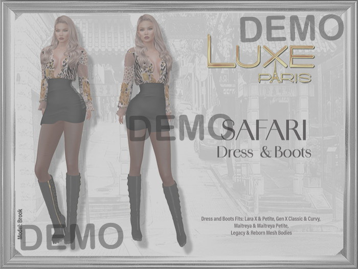 LUXE Paris DEMO SAFARI Womens Ensemble
