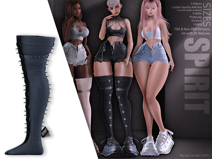 SPIRIT - Jenni socks [BLUE]