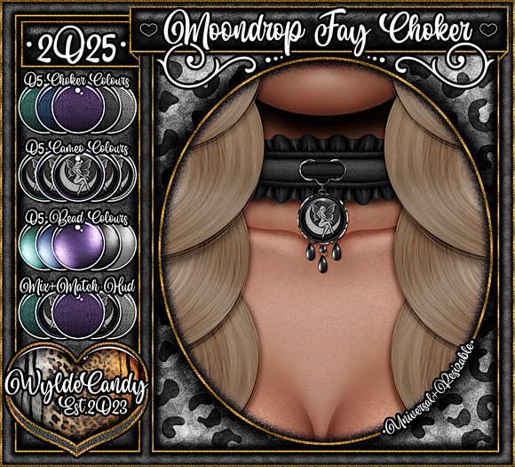 Jewelry: Moondrop Fay Choker - Candy Box B - Wylde Candy