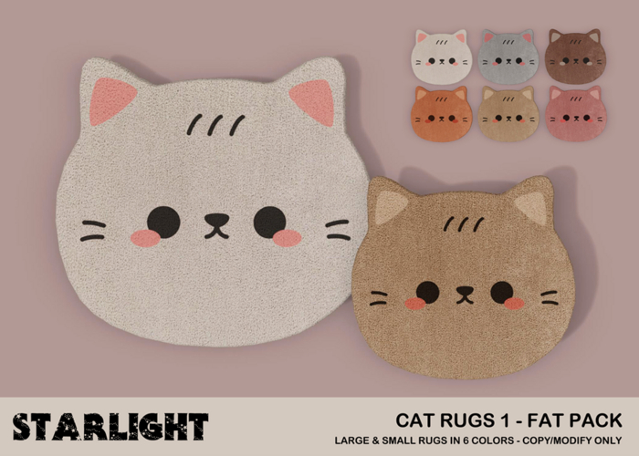 :: SA ::  Cat Rug - Set 1 - Fat Pack