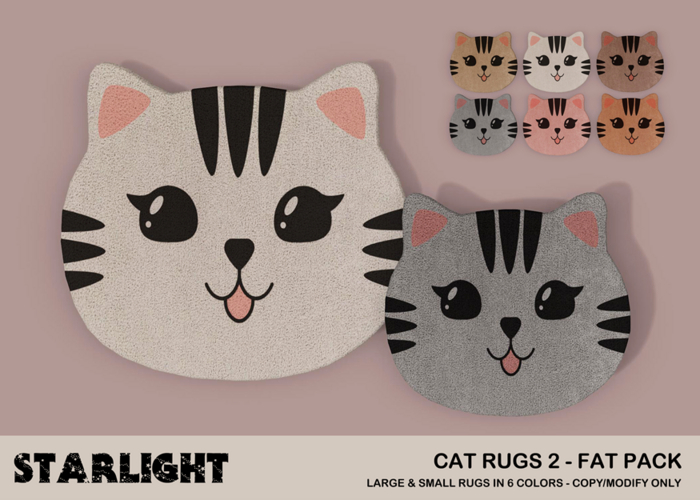 :: SA ::  Cat Rug - Set 2 - Fat Pack