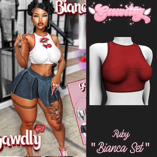 [Gawdly] Bianca Top - Ruby