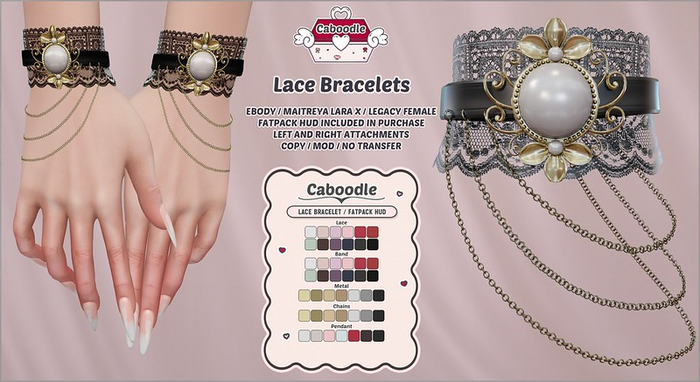 Caboodle - Lace Bracelets - Fatpack
