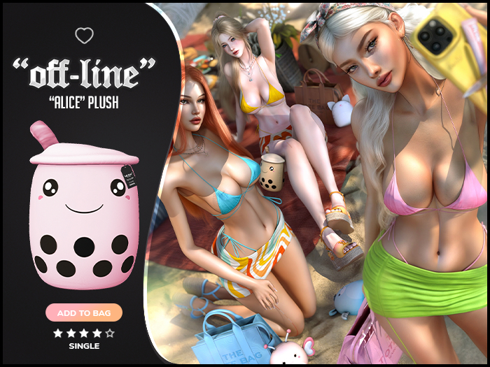 "Off-Line" x "Alice" Boba / Strawberry