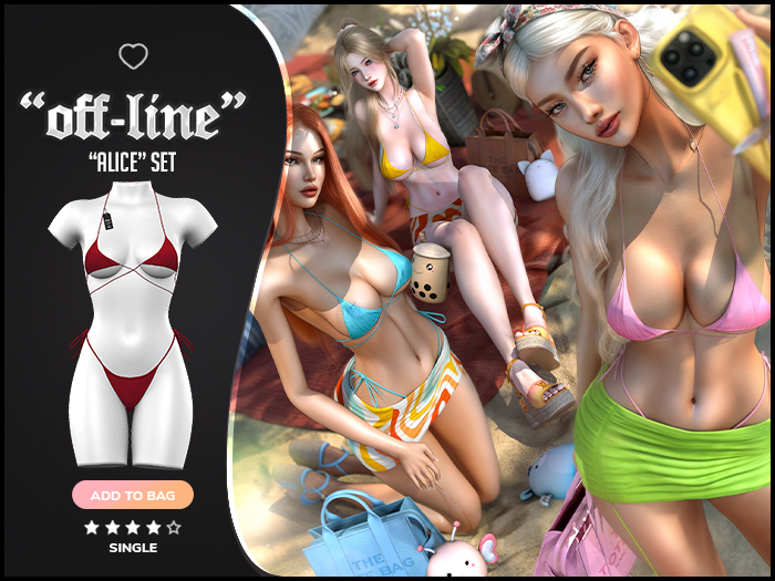 "Off-Line" x "Alice" Set / Cherry