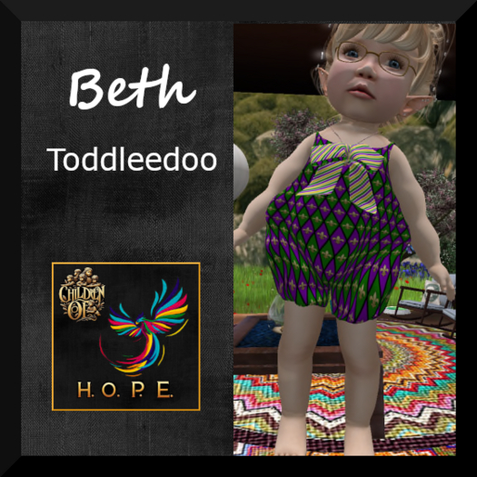 H.O.P.E. BETH ROMPER TODDLEEDO BABY JESTER