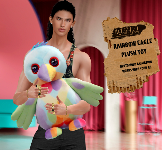 MISHKA Plush Rainbow eagle