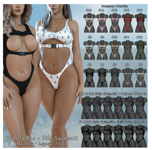 #1. *Vanilla Bae* Bibi Swimsuit (Adult) V.1 - M RARE
