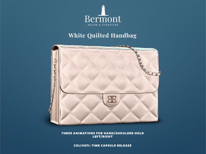 #Colivati - White Quilted Handbag