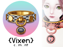 {Vixen} - BAD DOG Collar & Cuffs - { #03 Dots }