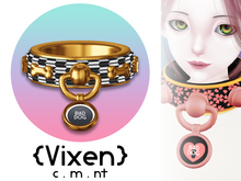 {Vixen} - BAD DOG Collar & Cuffs - { #11 Bones }