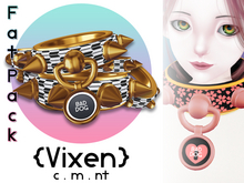 {Vixen} - BAD DOG Collar & Cuffs - { #12 Fat Pack }
