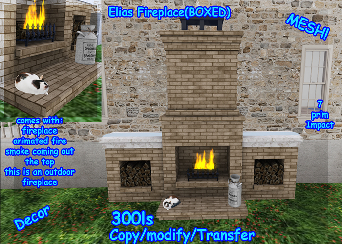 Elias Fireplace(BOXED)