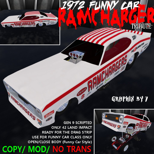 GB7 1972 RAMCHARGED Funny Car