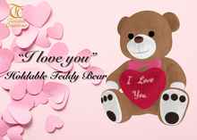 TC - I Love You Holdable Brown Teddy Bear