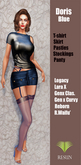 Res_Doris Skirt outfit Blue