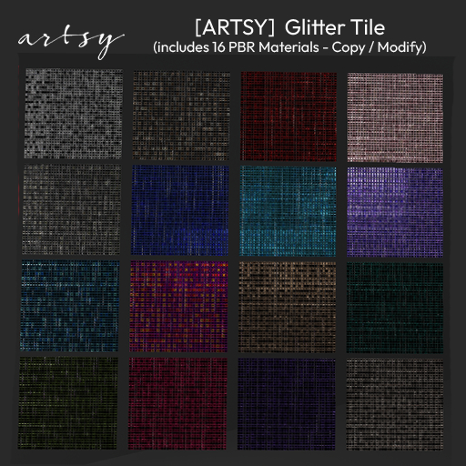 [ARTSY] Glitter Tile