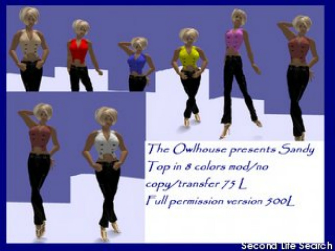 8 sandy tops