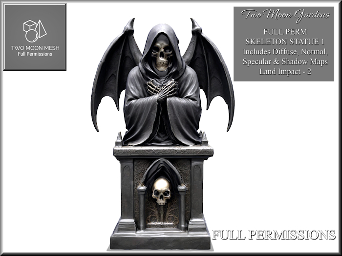 Full Perm Skeleton Statue