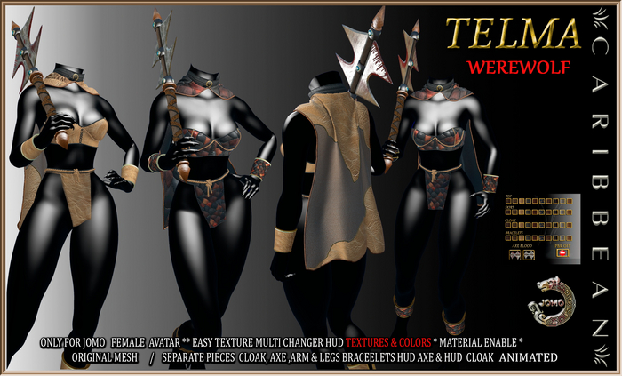 [CARIBBEAN] JOMO FURRY TELMA WEREWOLF FEMALE 