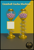 Gumball Gacha Machine Gold PBR