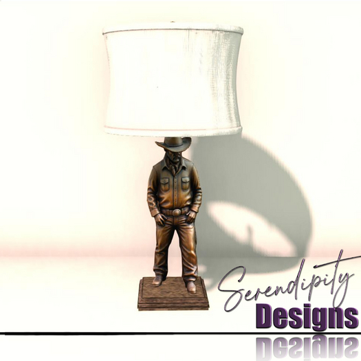 Serendipity Designs - Cowboy Table Lamp 