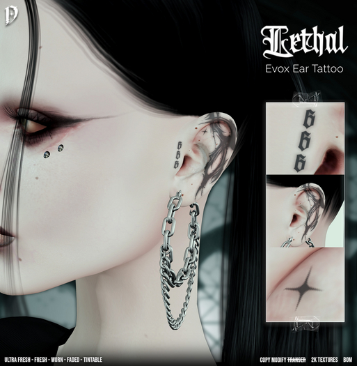 <Devinity> Lethal Ear Tattoo Evox