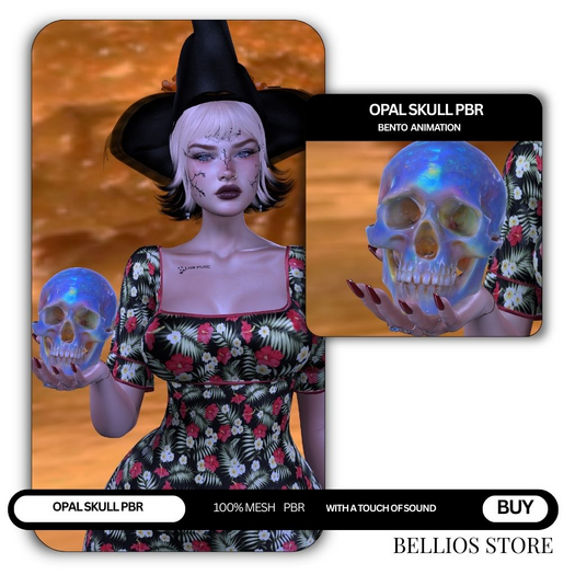 Bellios Store - Opal Skull PBR